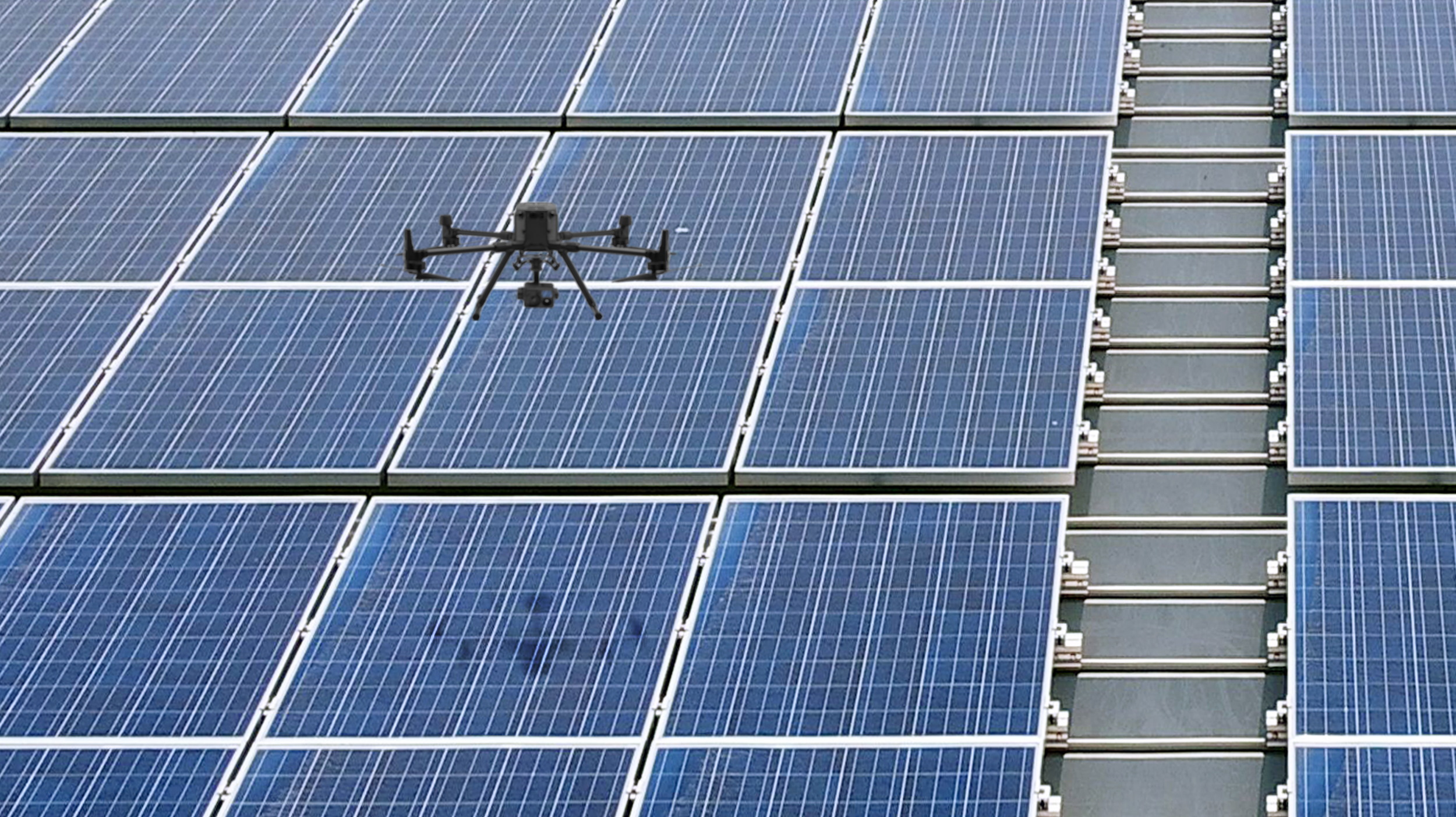 友達以無人機搭配IR Sensor熱顯像技術進行全方面模組健檢，有效降低人力成本並提升發電量